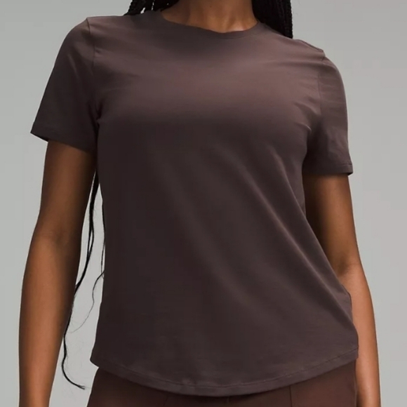Lululemon Love Crewneck T Shirt- Espresso- Size 4 - Picture 1 of 3